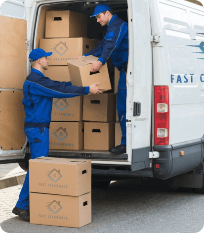 Satisfied clearance service customer